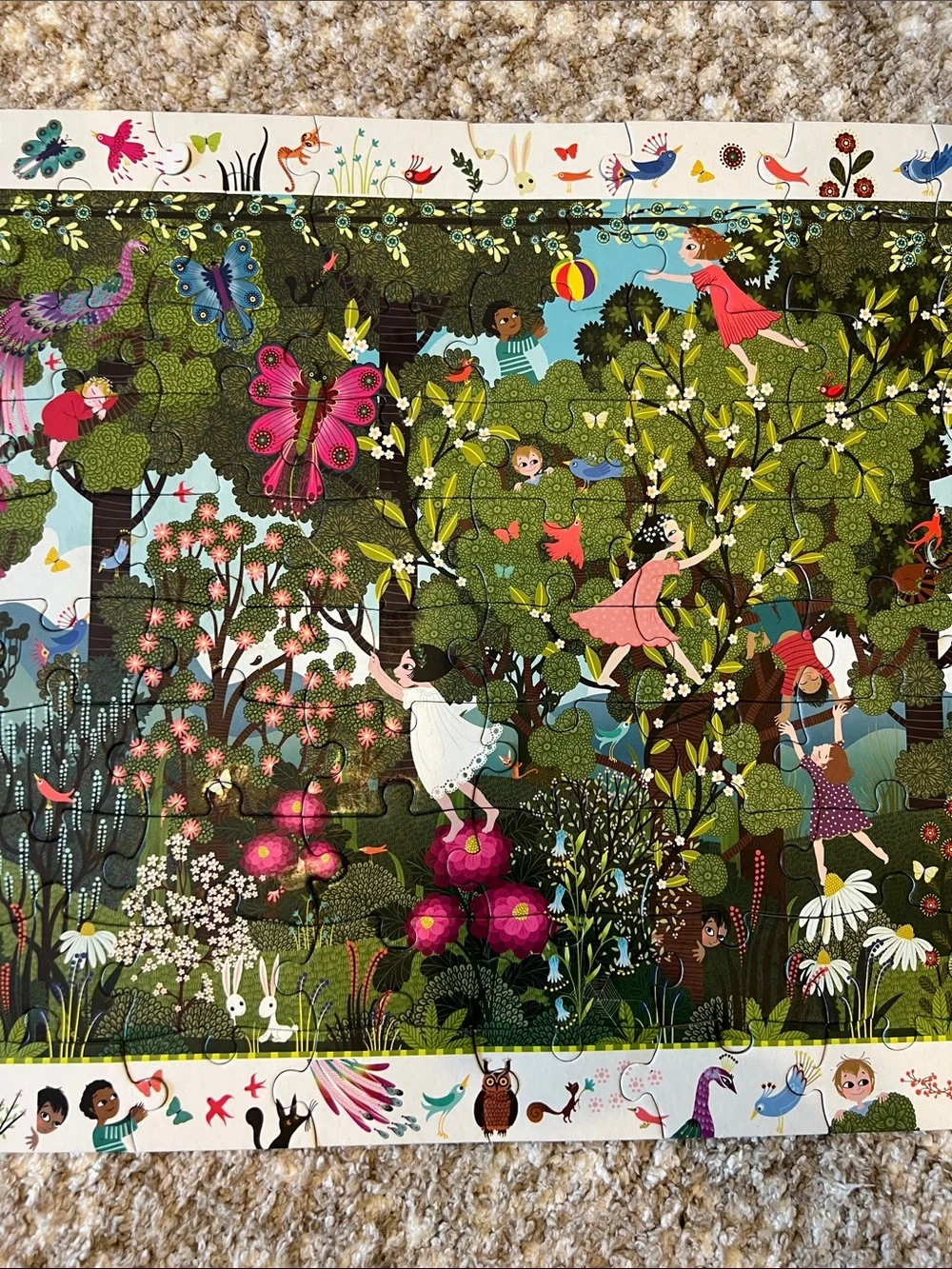 Djeco Kids Observation Puzzle - Green Forest Scene